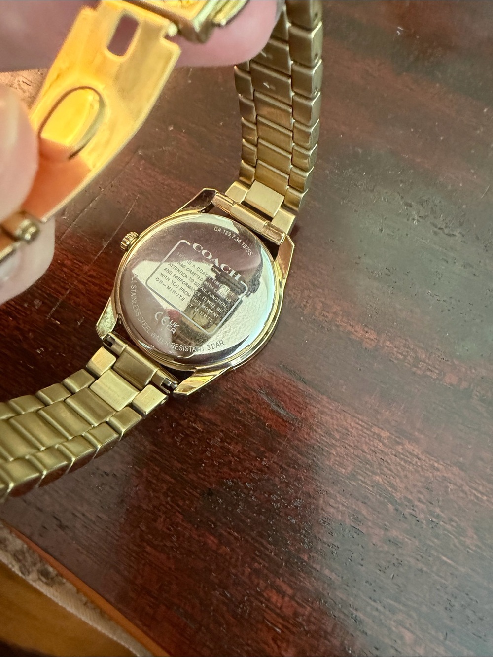 Coach Gold Floral Watch - Picture 3 of 3